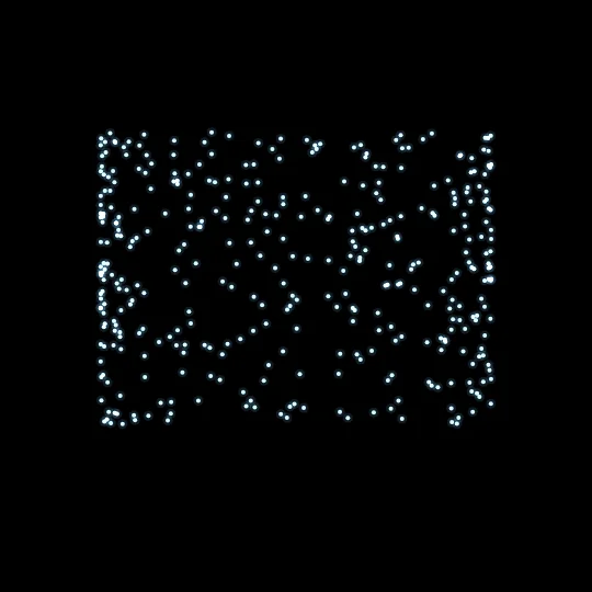 Bistable Motion — A cylinder of dots rotating with no depth cues: half of all viewers see it spin clockwise, the other half counter-clockwise — and both are right. Bistable perception: when the data underdetermines, the brain decides.